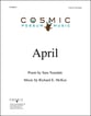 April Unison choral sheet music cover